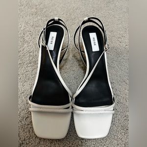 24 hr 1/2 price sale! REISS white strappy sandals, size 41
